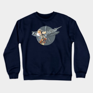 military retro pin-up Crewneck Sweatshirt